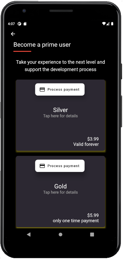 Movie Journal prime option